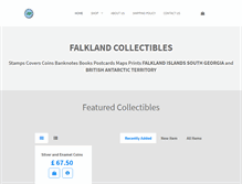 Tablet Screenshot of falklandcollectibles.com